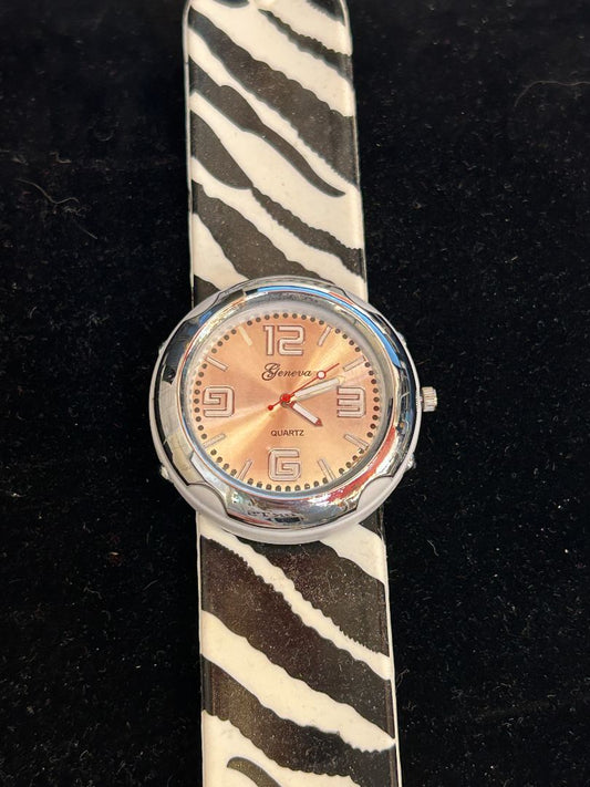 Geneva Zebra Print Watch