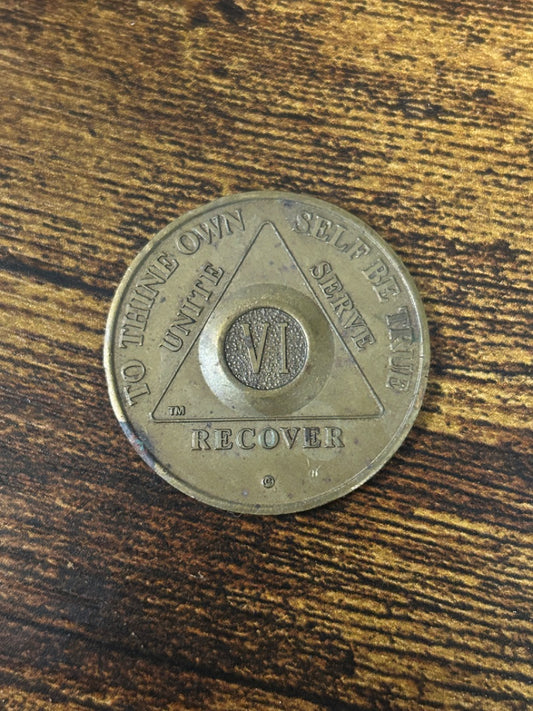 6 Year Sobriety Coin
