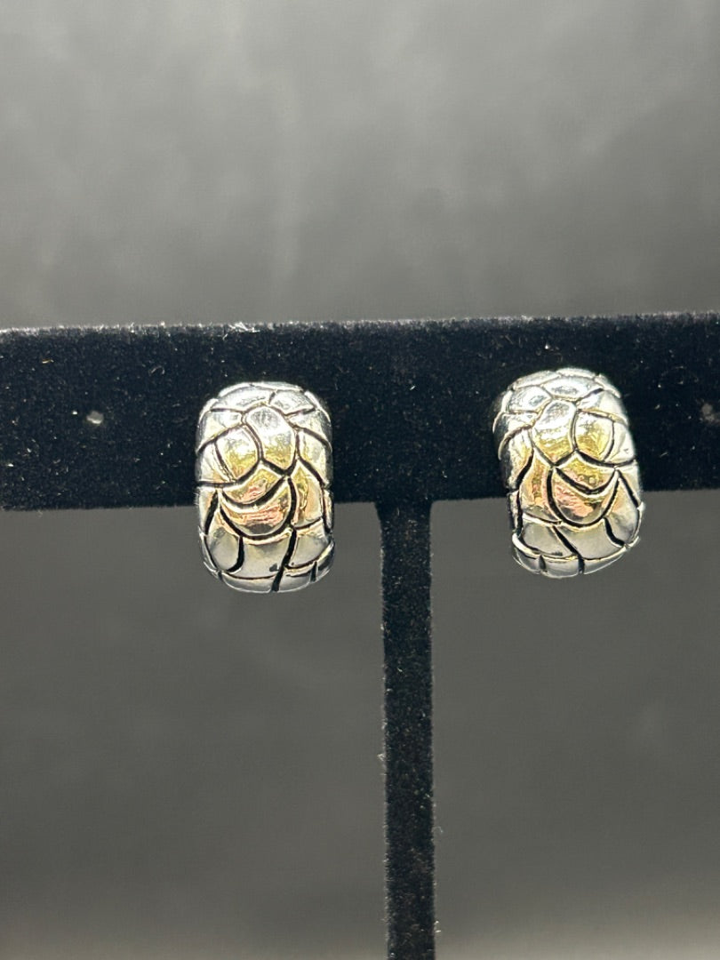 Silver Hoop Clip Earrings