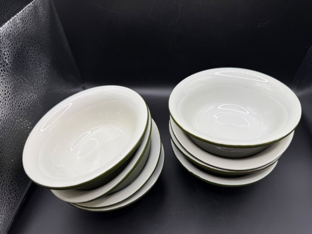 8 Green Hall 5” Bowls