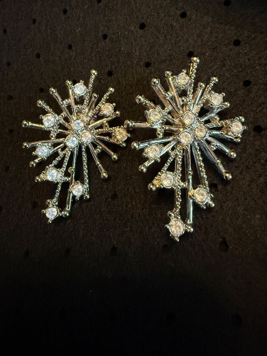 Vintage Avon Starburst Clip Earrings