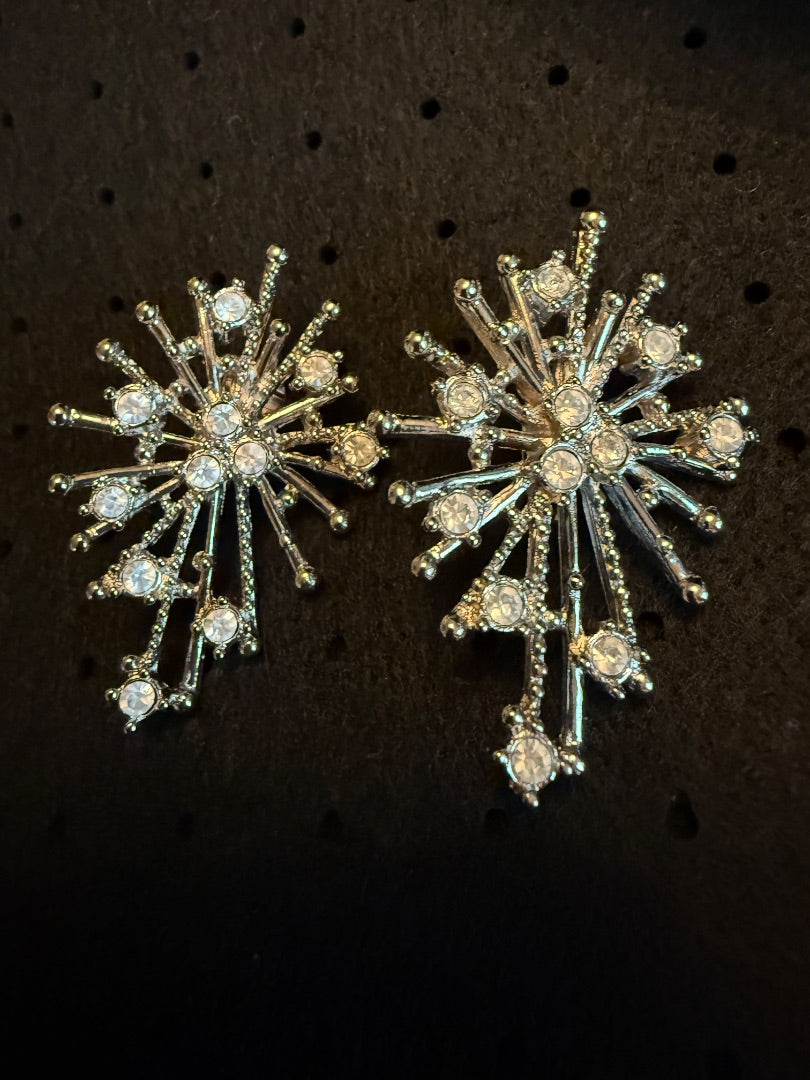 Vintage Avon Starburst Clip Earrings