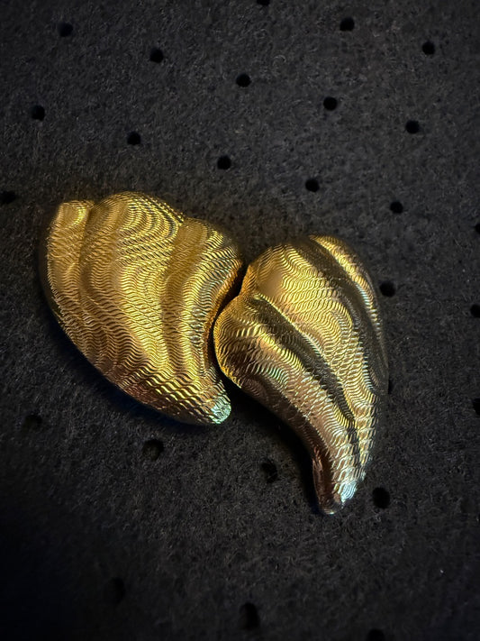 Monet Clip Gold Earrings