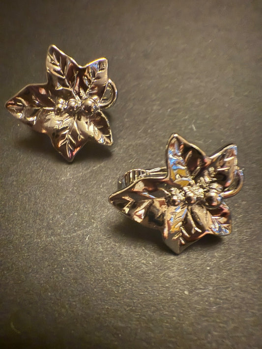 AVON Holly Berry Clip Earrings