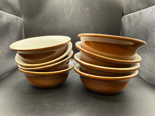 8 Brown Hall 5” Bowls