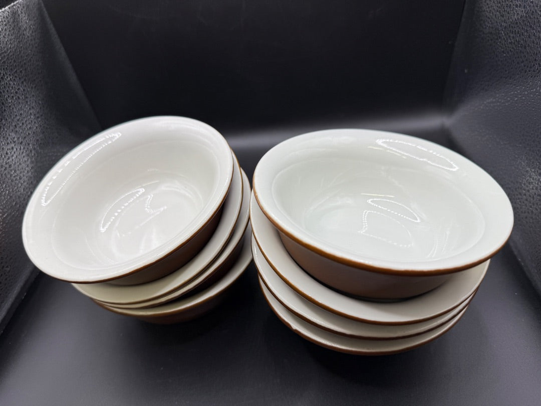 8 Brown Hall 5” Bowls