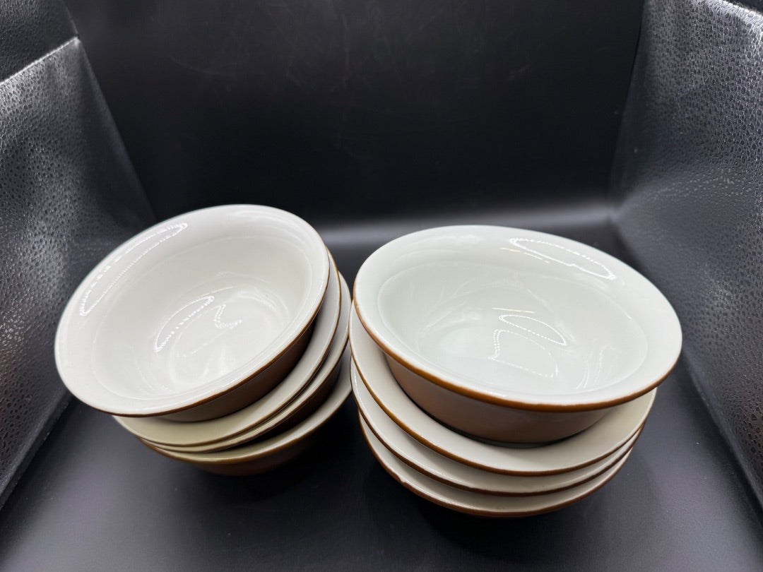 8 Brown Hall 5” Bowls