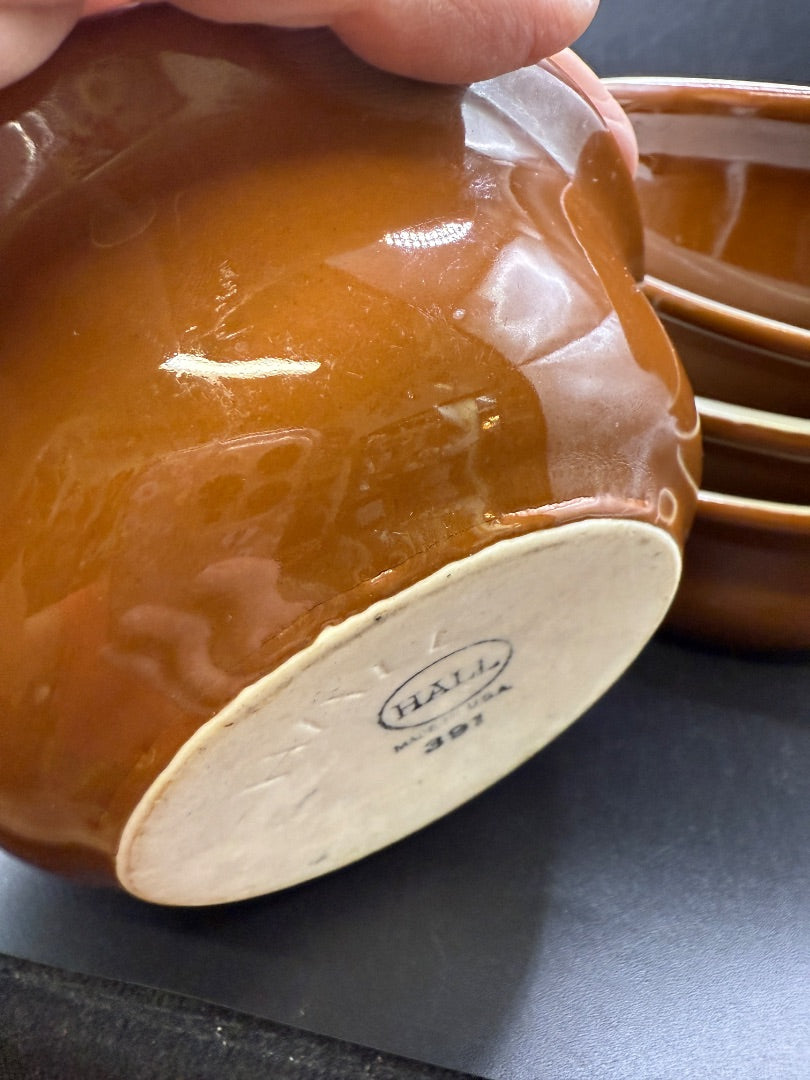8 Brown Hall 5” Bowls