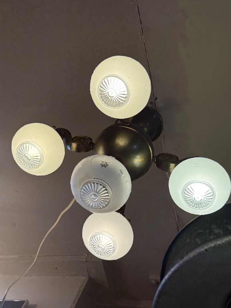 5 Globe Craftsman chandelier