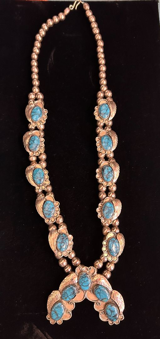 Faux Squash blossom Necklace