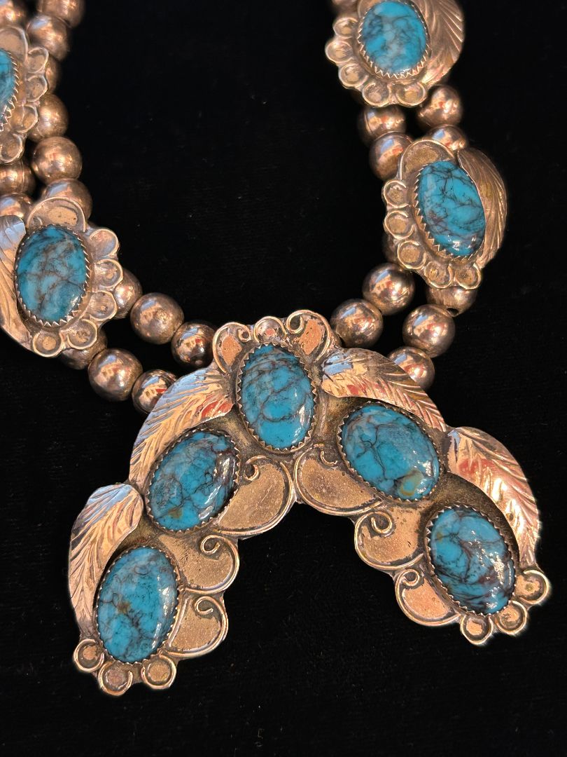 Faux Squash blossom Necklace