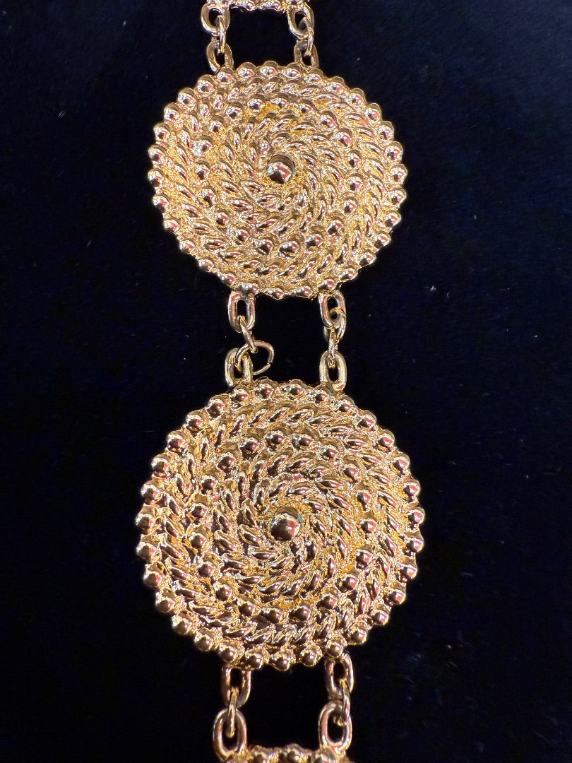 Avon Goldtone Circles Bracelet