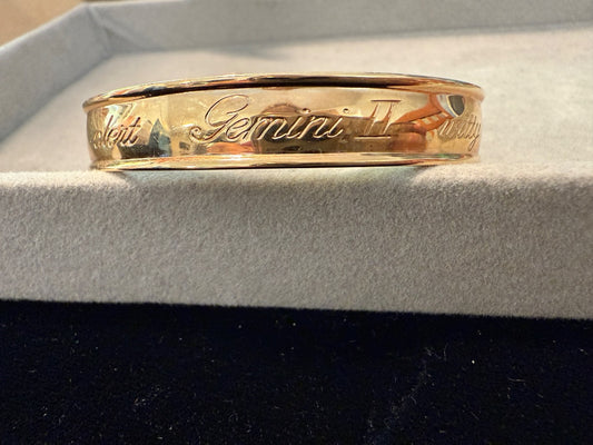 Gemeni II Gold Tone Avon Cuff Bracelet