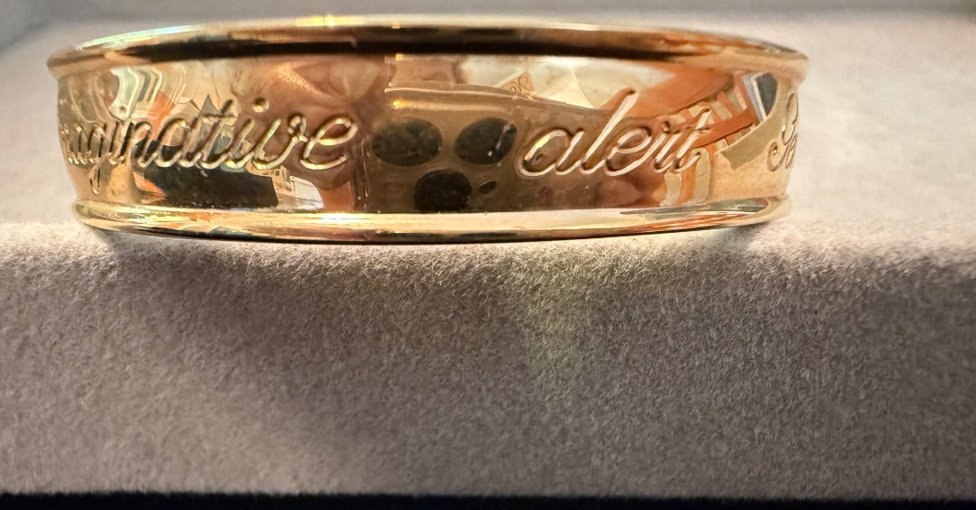 Gemeni II Gold Tone Avon Cuff Bracelet