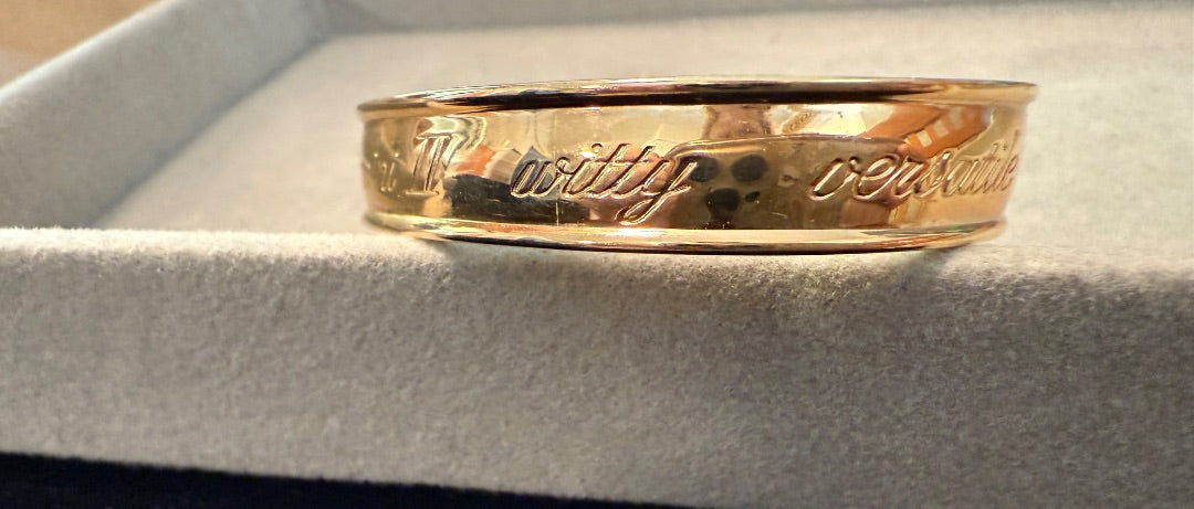 Gemeni II Gold Tone Avon Cuff Bracelet