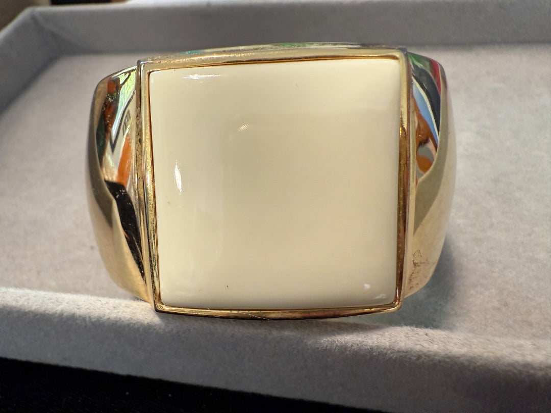 Ivory Gold Avon Cuff Bracelet