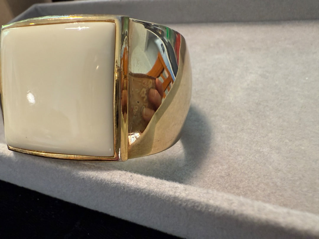 Ivory Gold Avon Cuff Bracelet