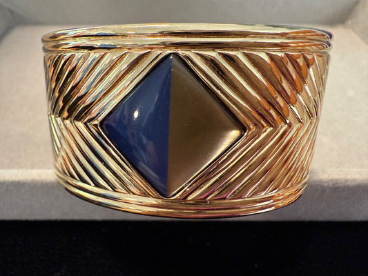 Gallery Originals Gold Cuff Avon Snap Geometric Bracelet