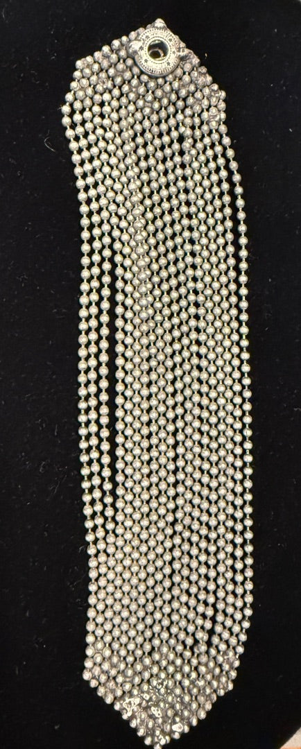 Silver Toned Liquid Metal Chain Bracelet