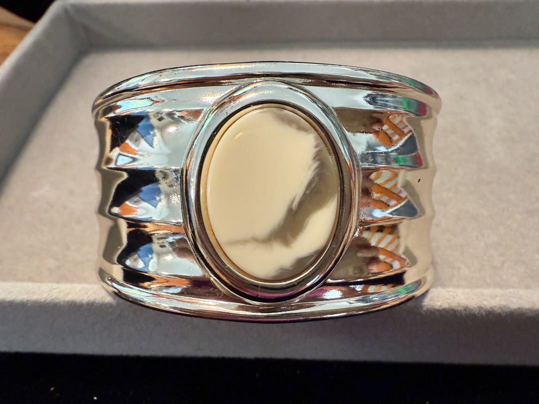 Stonescape Silver Toned Avon Cuff Bracelet