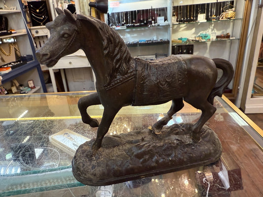 Metal horse Figurine as is