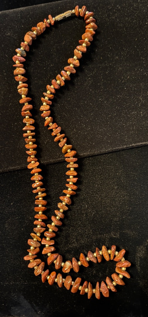 BOHO Red Jasper Natural Gemstone 26"