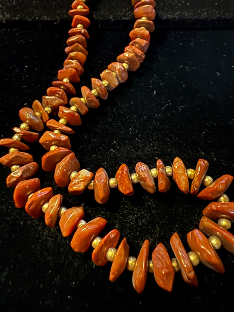 BOHO Red Jasper Natural Gemstone 26"