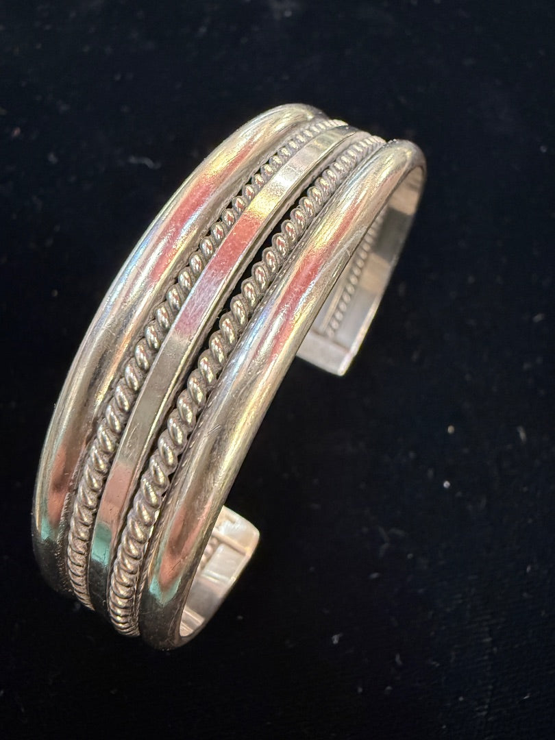 Sterling silver bracelet Cuff Marked