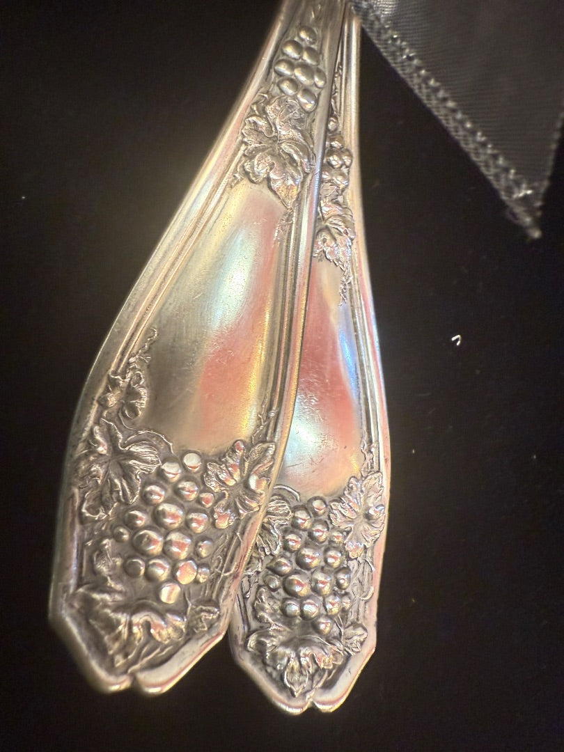 SILVERPLATE serving spoon fork