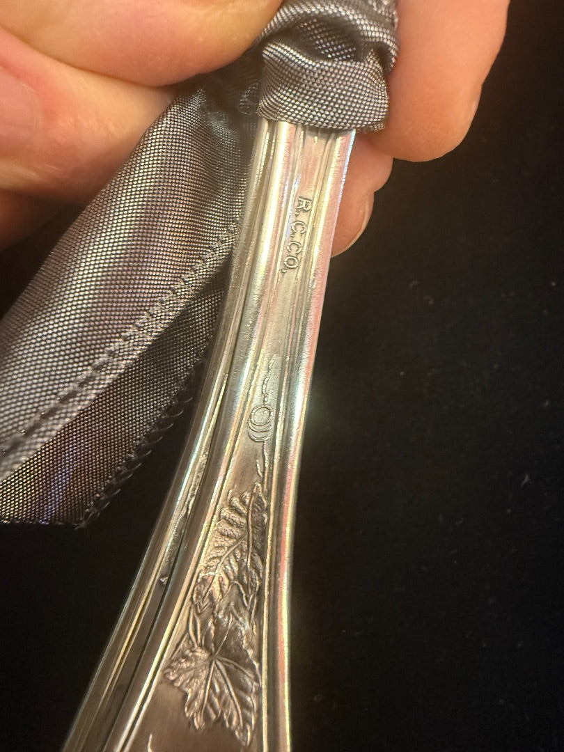 SILVERPLATE serving spoon fork