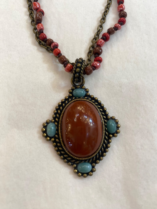 Tiger Eye Stone Necklace