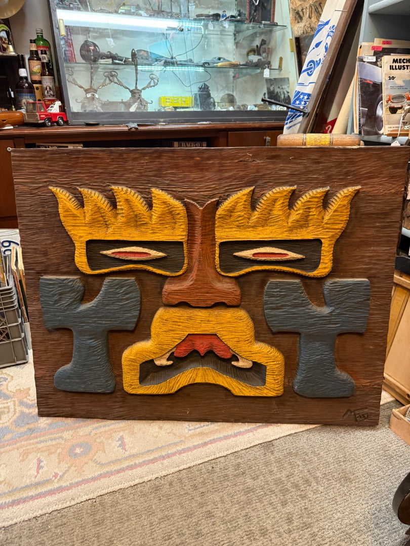 Vintage hand carved signed