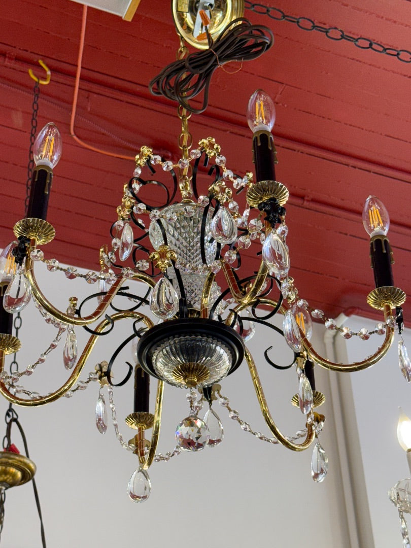 Schonbek 6 lite black crystal