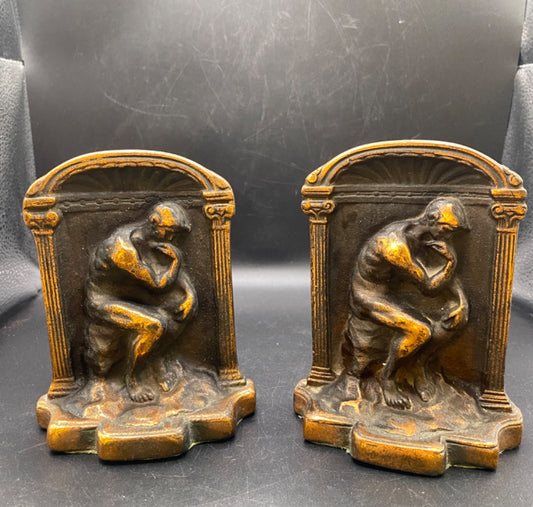 Cast Iron Thinker Bookends