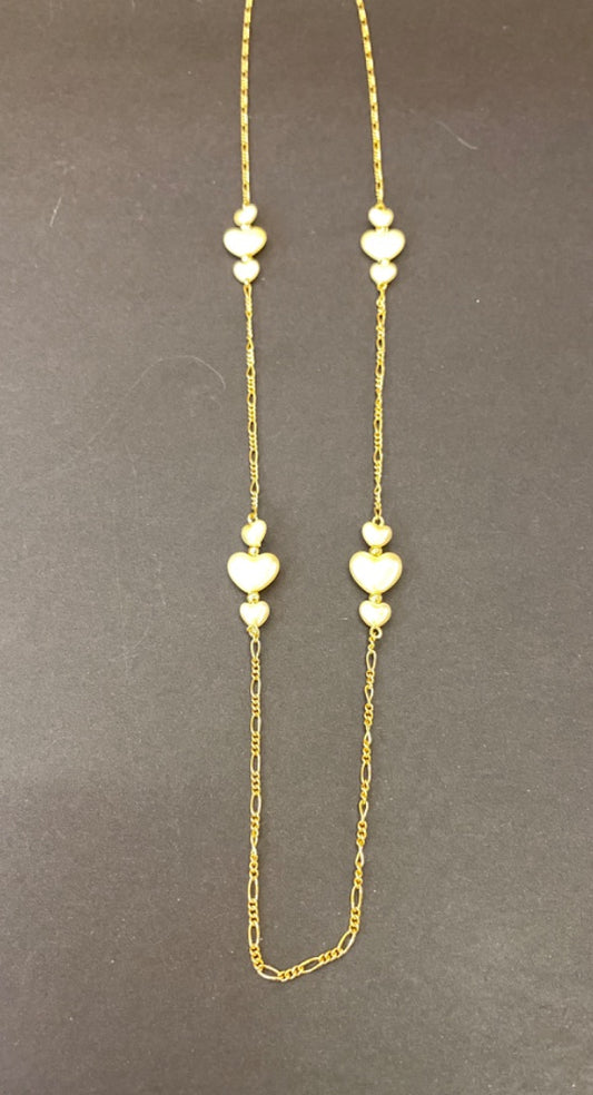 Avon Pearl Heart Necklace
