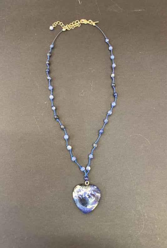 Avon Blue Heart Necklace