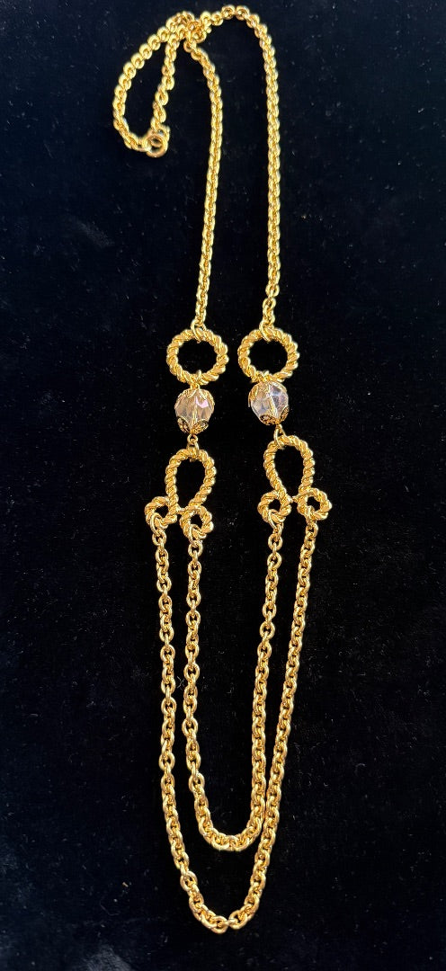 1960's Multi Strand Gold Toned Avon Necklace