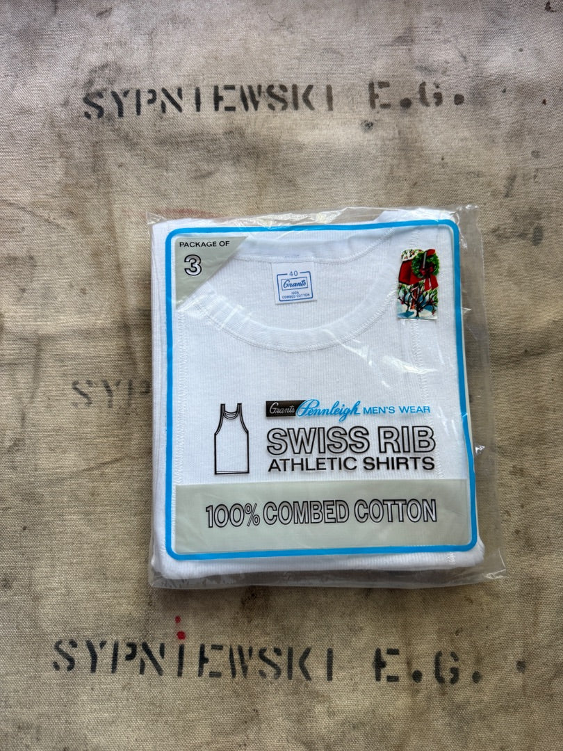 Vtg 60s pennleigh undershirts 3 pack size 40