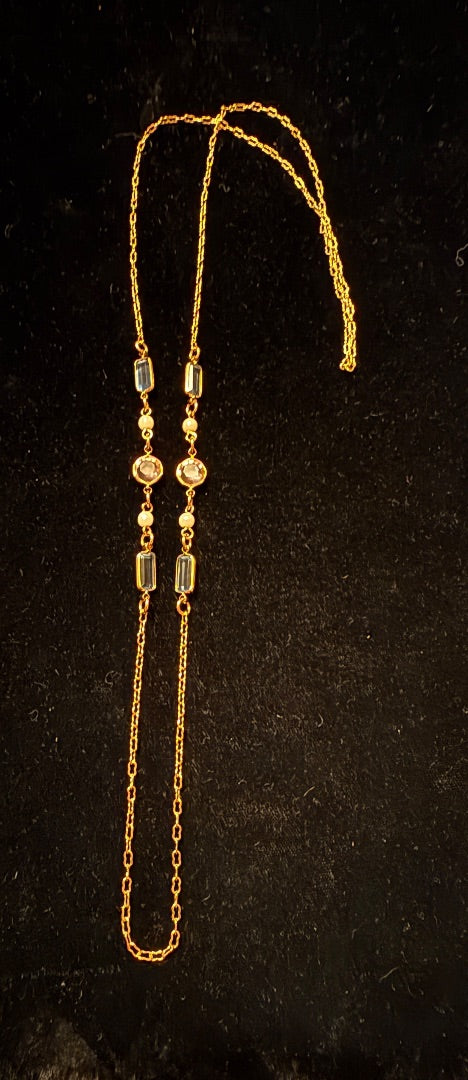 Pastel Stone Long Avon Vtg Necklace