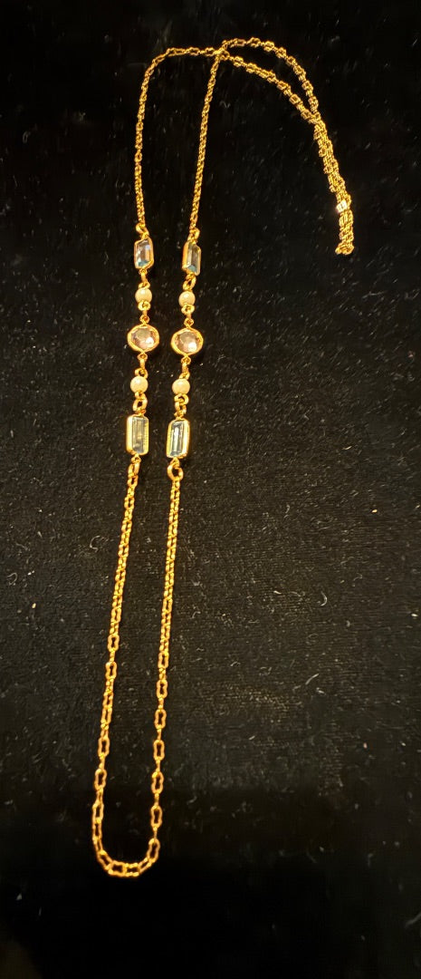 Pastel Stone Long Avon Vtg Necklace
