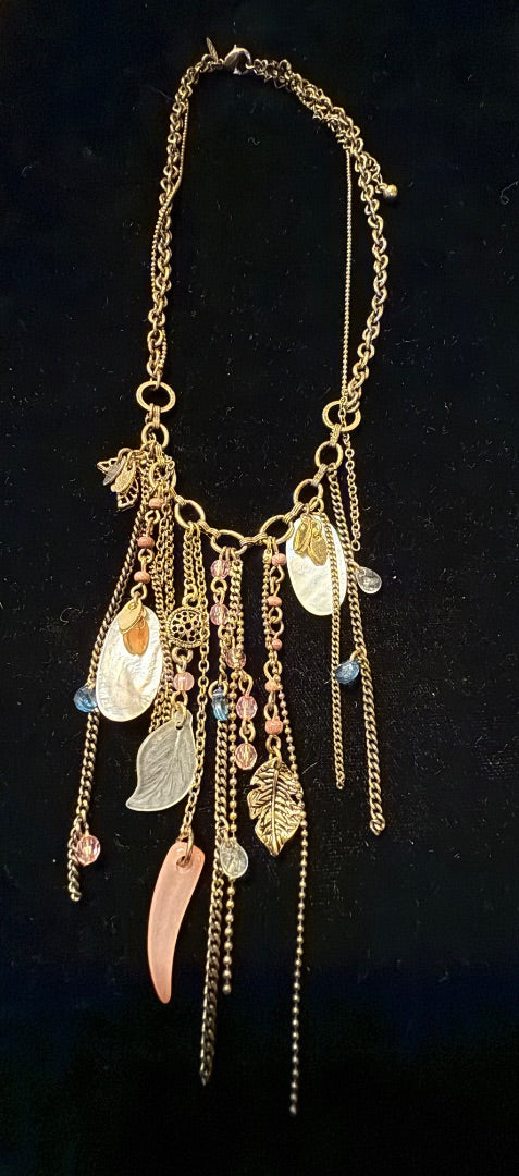 Multi Shell Dangle Vtg Avon Necklace