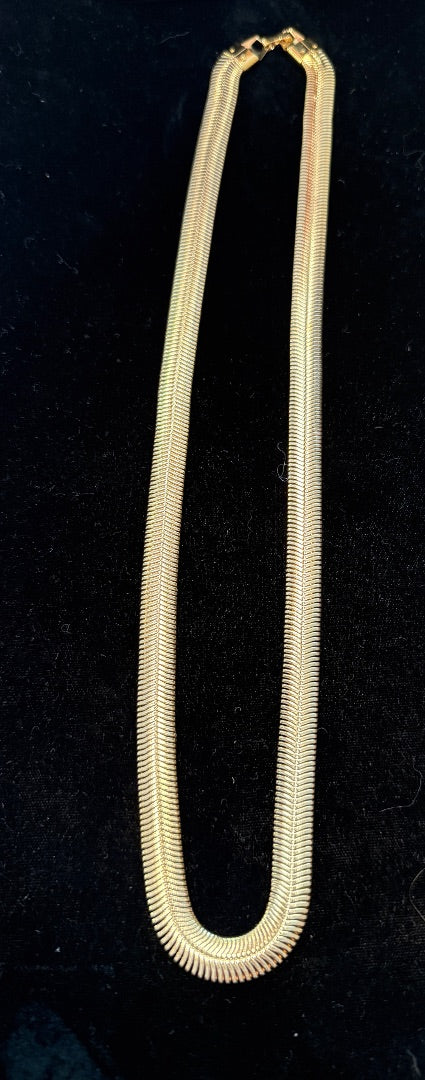 25" Herringbone Gold Toned Necklace