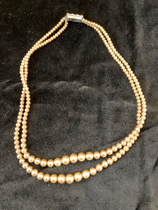 Avon 2 Strand Pearl Necklace