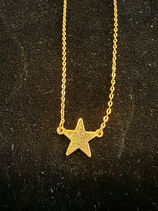 Sm Childs Star Gold Toned Avon Neckace
