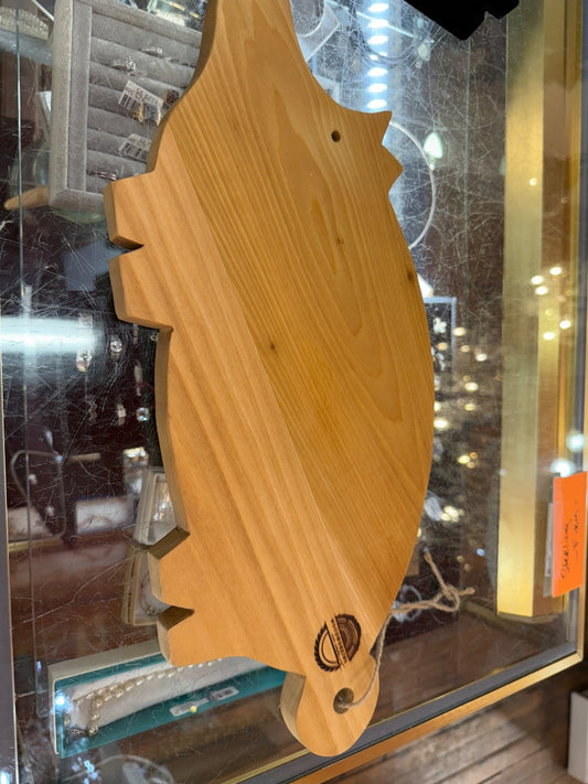 Hand made pig cutting board