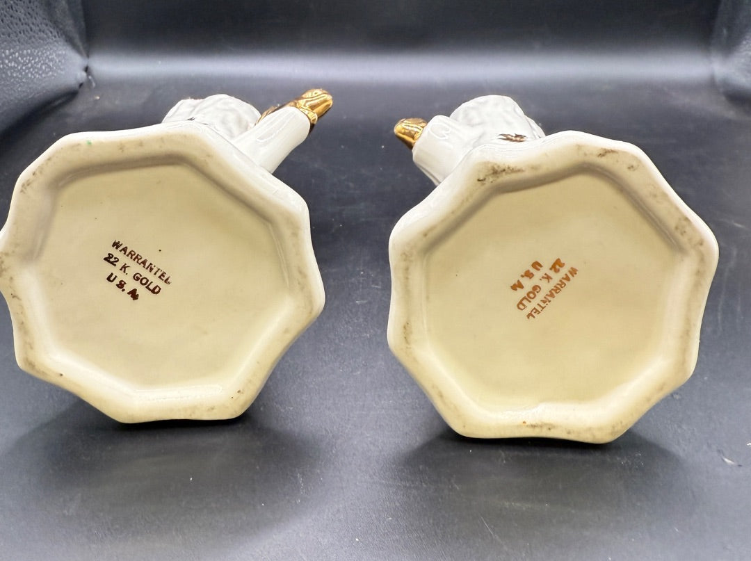 Lusterware Squirrel Bud Vase