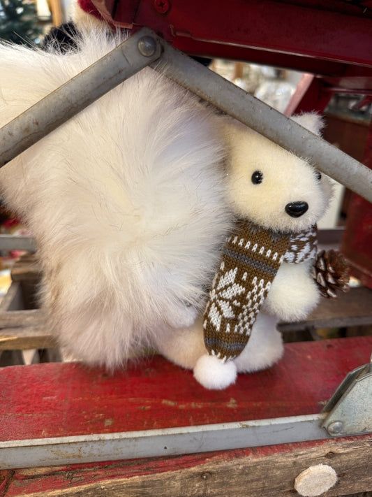 Stuffed squirrel decor