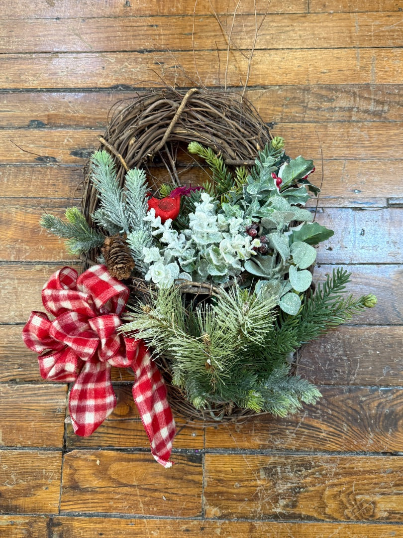 Oval Bird Wreath