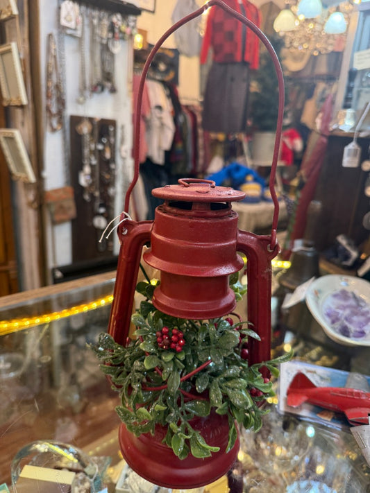 Red Lantern Christmas decor