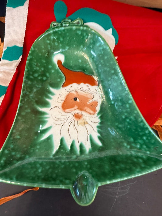 Lefton Winking Santa dish